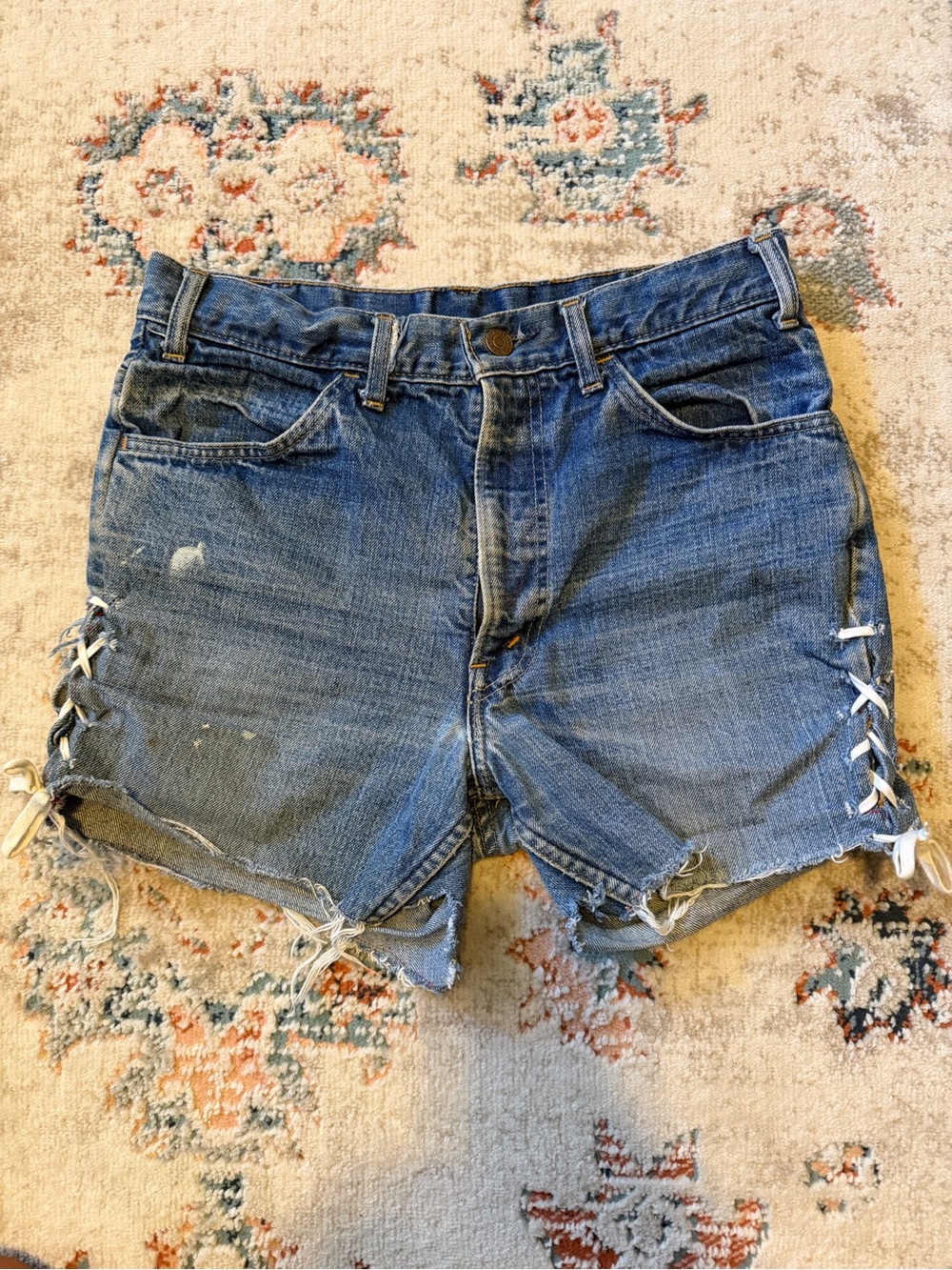 Vintage Levi’s Big E cut off shorts